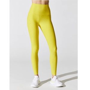 BEYOND YOGA Spacedye Caught in the Midi High Waisted Legging - LEMON CITRON / S